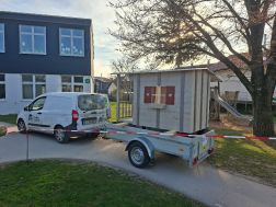 Ankunft und Aufbau